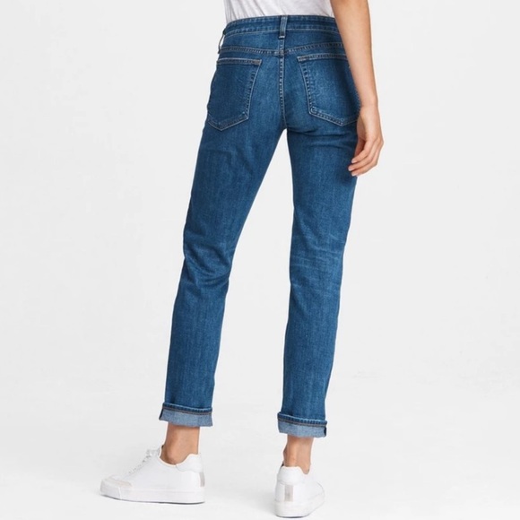 Rag & Bone Dre Low-Rise Slim Boyfriend Jean Mission with Holes Color Size 24 - Picture 8 of 12